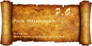 Pock Odisszeusz névjegykártya